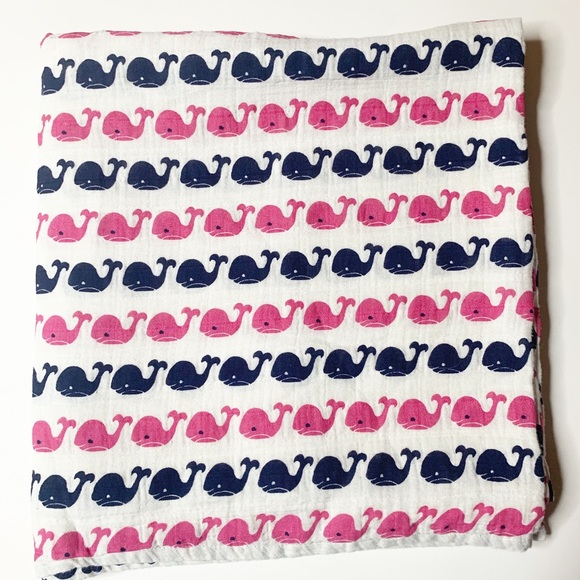 Pottery Barn Kids Other Pottery Barn Kids Muslin Blanket Pink Blue